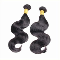 Hot sales virgin human peruvian body wave natural color 5A hair