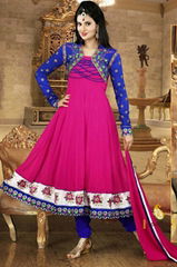 Pavitraa  Exquisite Pink and Royal Blue Salwar Kameez