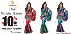 Buy Online Sarees at Indian Online Shop - Pavitraa.in