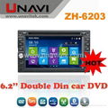 UNAVI Double Din 6.2 inch Car DVD Player with GPS Navigation