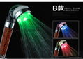 hot selling cool led color changing shower head seven colors changable  3