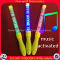 Sound controlled Led flashing glow stick  light baton Manufacture and Supplier  2