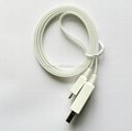 USB Flash glowing data sync charging cable 5