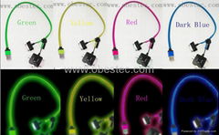 4 in 1 USB data sync charging glowing  Zipper cable