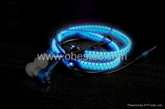 Noctilucent Glowing Zipper earphone