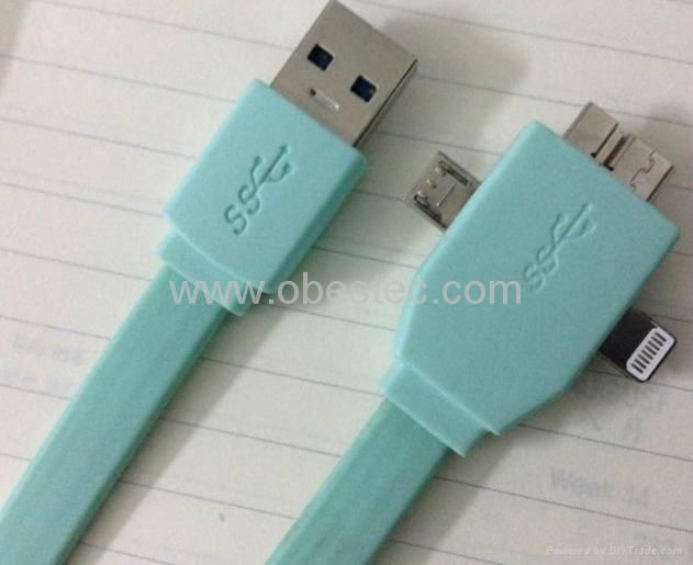 SAMSUNG NOTE3+Micro +iPhone5 USB cable 1