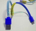 Colorful USB Zipper cable 2