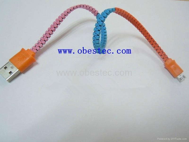 Colorful USB Zipper cable 5