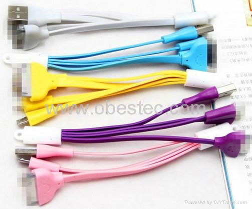 Key ring 3 in 1 lighting cable 2