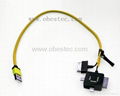 4 in 1 USB Data Sync Charger Splitter Zipper Cable for iPhone 4 5 5S Samsung HTC 3