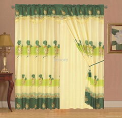 Jacquard printed curtain
