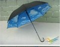 Blue Sky White Cloud Stick Umbrella 1