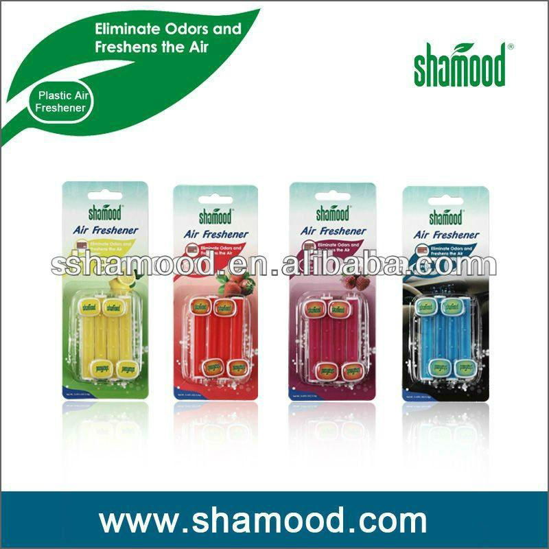 Shamood Brand 4PCS Pack Scented Plastic Car Vent Clip Air Freshener  