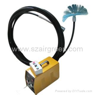 Soft axle brushing machine