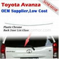 Back Door List Glass Strip for Toyota 1