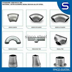 304 316 stainless pipe fitting