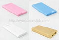 Polymer lithium battery high capacity 12000mah portable power bank multi-color 3