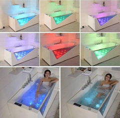 2014 New cheap acrylic bathtub combo massage air & whirlpool indoor bathtub sale