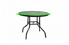 round tempered glass table