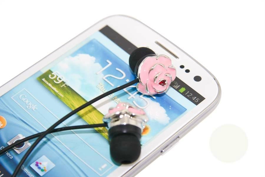 Hot!!! super cute Rose earphone for girls  