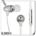 color metal earphone with mic and volume
