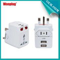 2014 newest usb travel adapter approved CE&ROHS