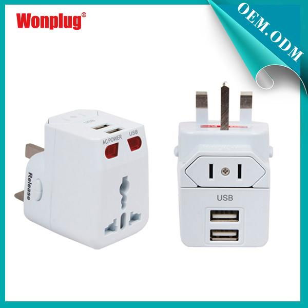 2014 newest usb travel adapter approved CE&ROHS