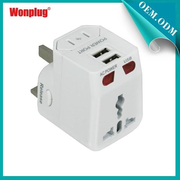 2014 newest usb travel adapter approved CE&ROHS 2