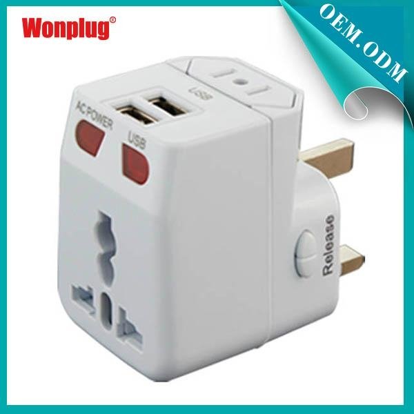 2014 newest usb travel adapter approved CE&ROHS 3