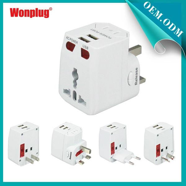 2014 newest usb travel adapter approved CE&ROHS 5