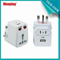 2014 TOP SALE world travel adapter approved CE&ROHS