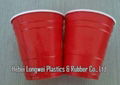 Promotion 9oz double color plastic red solo cups  