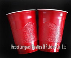 High quality 16oz disposable plastic red solo cups  