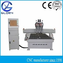 CNC Router Machine with Three Heads