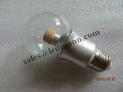 360 degree beam angle 6W LED Global Bulb 580Lm