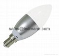 360 degree beam angle 6W Non-bent tip LED Candle Bulb 2
