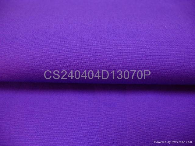 Purple Dyed Cotton Poplin Spandex Fabrics 40S40S13070