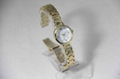 golden smart alloy watch with white dial