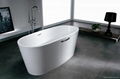 Solid surface artificial stone bathtub