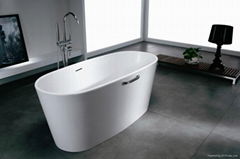 Solid surface artificial stone bathtub BS-S02