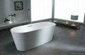 Solid surface artificial stone bathtub