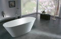 Solid surface artificial stone bathtub