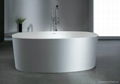 Solid surface artificial stone bathtub