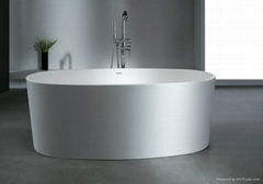 Solid surface artificial stone bathtub BS-S10