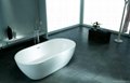 Solid surface artificial stone bathtub BS-S17 1