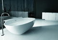 Solid surface artificial stone bathtub