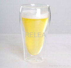 Double Wall Beer Glass Cup