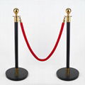 Queue control traditional rope stanchions