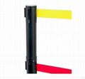 Crowd control dual retractable belt stanchions 2