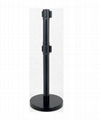 Crowd control dual retractable belt stanchions 3